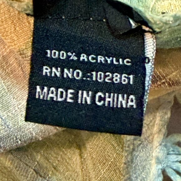 Dor Dor Couture Beach coverup / colorful crochet trimmed top / 3/4 sleeves XL - Picture 14 of 15